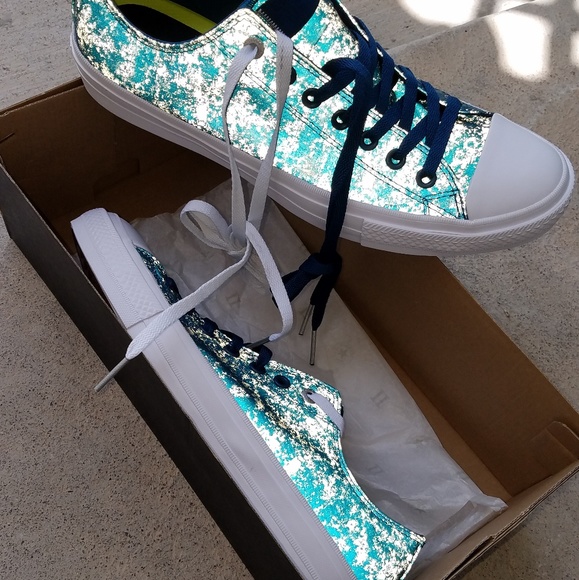 converse with lunarlon blue